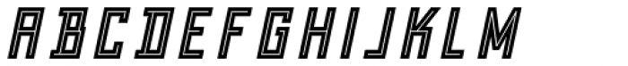 Grizzly Bear 10 Shadow Inline Italic Font LOWERCASE
