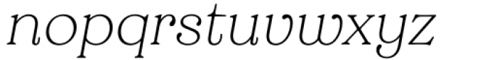 Grobek Alt Light Italic Font LOWERCASE
