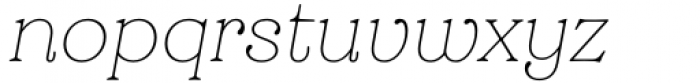 Grobek Alt Thin Italic Font LOWERCASE