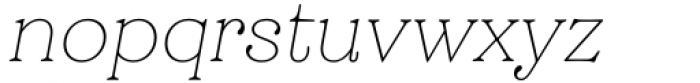 Grobek Thin Italic Font LOWERCASE