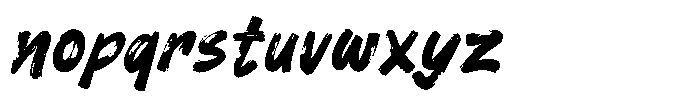 Grocity Font LOWERCASE