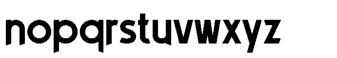 Groden Cut Bold Font LOWERCASE