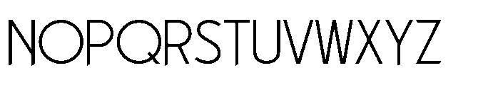 Groden Cut Thin Font UPPERCASE