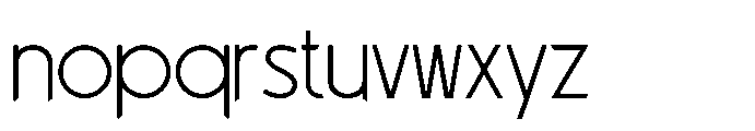 Groden Cut Thin Font LOWERCASE