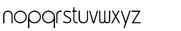 Groden Sr Thin Font LOWERCASE