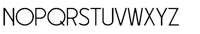 Groden St Thin Font UPPERCASE