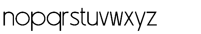 Groden St Thin Font LOWERCASE