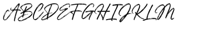 Groen California Brush Script Font UPPERCASE