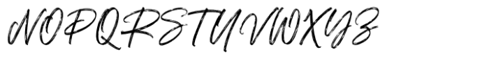 Groen California Brush Script Font UPPERCASE