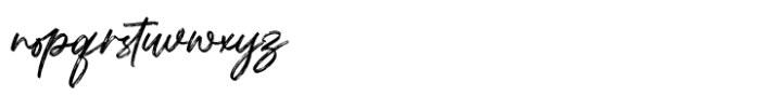 Groen California Brush Script Font LOWERCASE