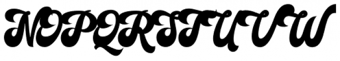 Groenly Script Regular Font UPPERCASE