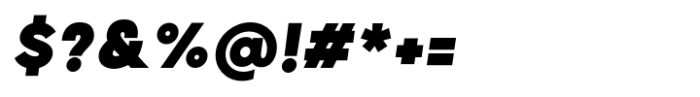 Grold ExtraBlack Italic Font OTHER CHARS