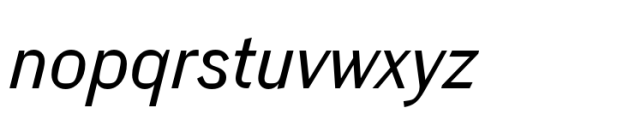 Grollera Narrow Oblique Font LOWERCASE