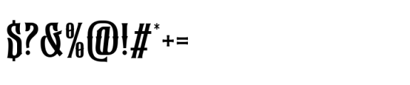 Gromega Font OTHER CHARS