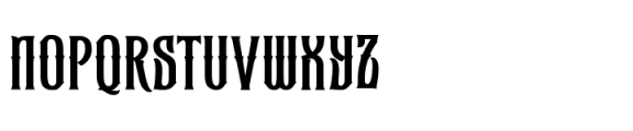 Gromega Font UPPERCASE