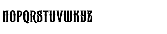 Gromega Font LOWERCASE