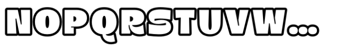 Grongert Contour Font UPPERCASE
