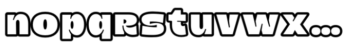 Grongert Contour Font LOWERCASE