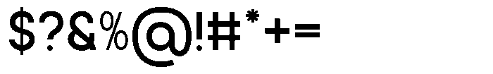 Groonex Regular Font OTHER CHARS