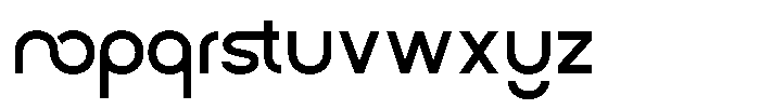 Groonex Regular Font LOWERCASE