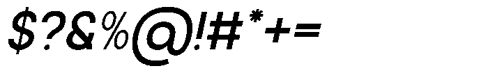 Groonex Slant Font OTHER CHARS