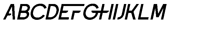 Groonex Slant Font UPPERCASE