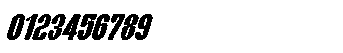 Groove Ranger Pro Black Italic Font OTHER CHARS