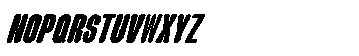 Groove Ranger Pro Black Italic Font UPPERCASE