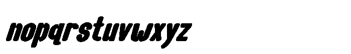 Groove Ranger Pro Black Italic Font LOWERCASE