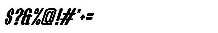 Groove Ranger Pro Bold Bold Italic Font OTHER CHARS
