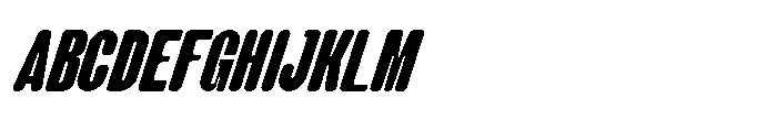 Groove Ranger Pro Bold Bold Italic Font UPPERCASE