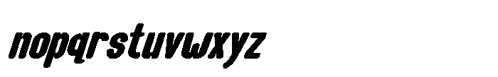 Groove Ranger Pro Bold Bold Italic Font LOWERCASE
