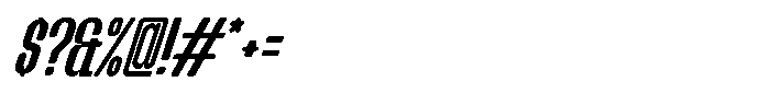 Groove Ranger Pro Italic Font OTHER CHARS
