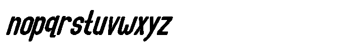 Groove Ranger Pro Italic Font LOWERCASE