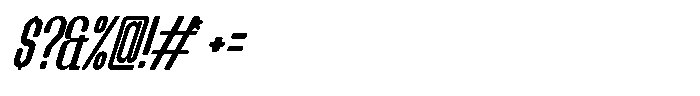 Groove Ranger Pro Light Italic Font OTHER CHARS