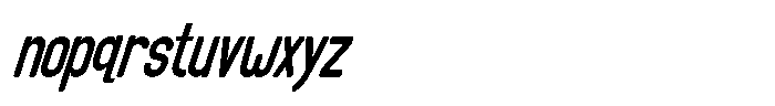 Groove Ranger Pro Light Italic Font LOWERCASE