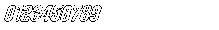 Groove Ranger Pro Outline Italic Font OTHER CHARS