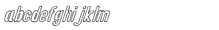 Groove Ranger Pro Outline Italic FONT