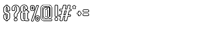 Groove Ranger Pro Outline Regular Font OTHER CHARS