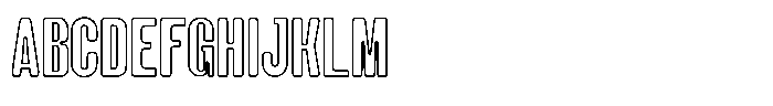 Groove Ranger Pro Outline Regular Font UPPERCASE