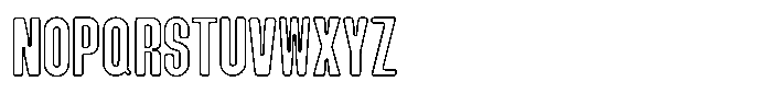 Groove Ranger Pro Outline Regular Font UPPERCASE
