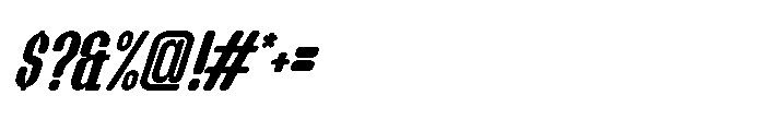 Groove Ranger Pro Semibold Italic Font OTHER CHARS