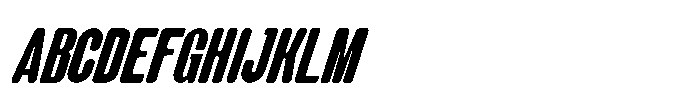 Groove Ranger Pro Semibold Italic Font UPPERCASE