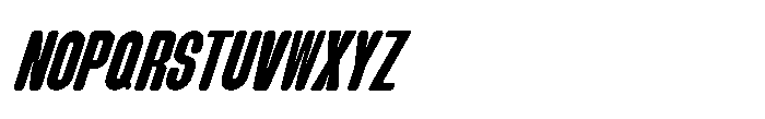 Groove Ranger Pro Semibold Italic Font UPPERCASE