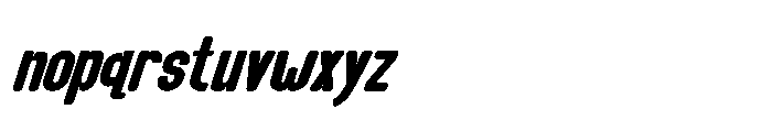 Groove Ranger Pro Semibold Italic Font LOWERCASE