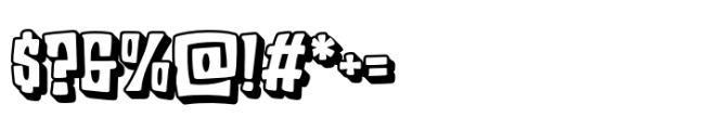 Groovela Extrude Font OTHER CHARS
