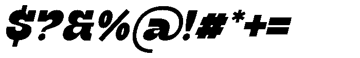 Groovy Bigsky Italic Font OTHER CHARS