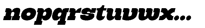 Groovy Bigsky Italic Font LOWERCASE