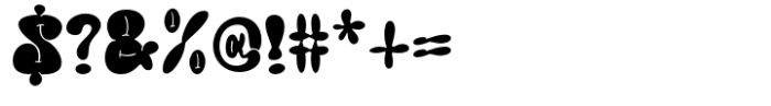 Groovy Bombs Regular Font OTHER CHARS