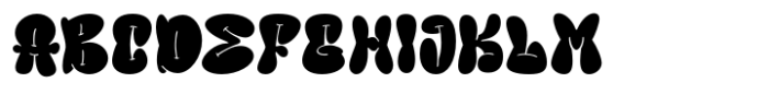 Groovy Bombs Regular Font UPPERCASE